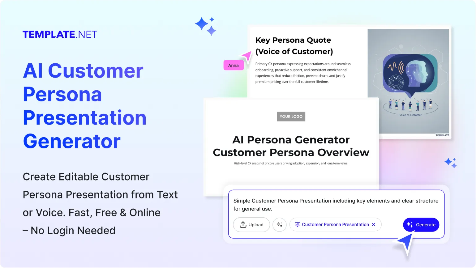  Free AI Customer Persona Presentation Generator, AI Customer Persona Presentation Maker Online [ No Signup ]